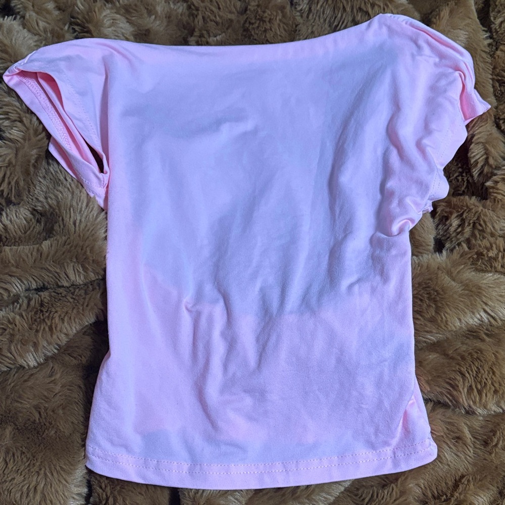 Light Pink Short Sleeve Top